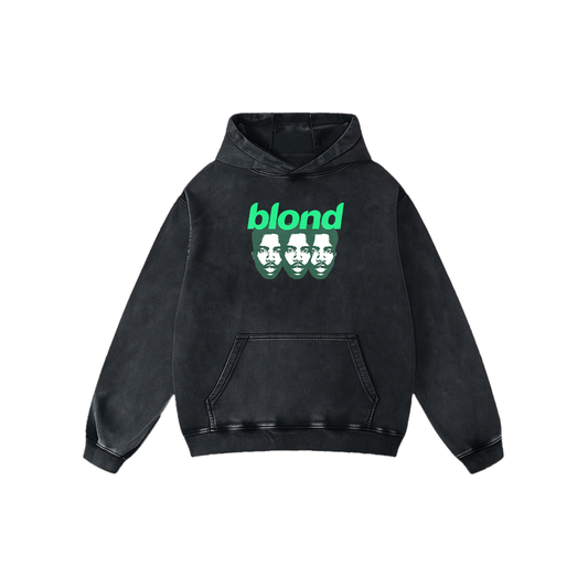 Blond Acid Wash Oversized Hoodie