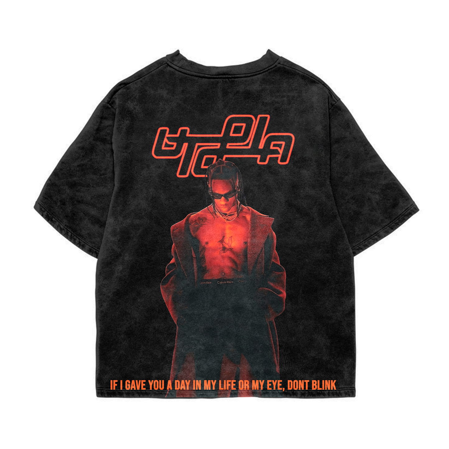 Utopia Acid Wash Oversized Tee