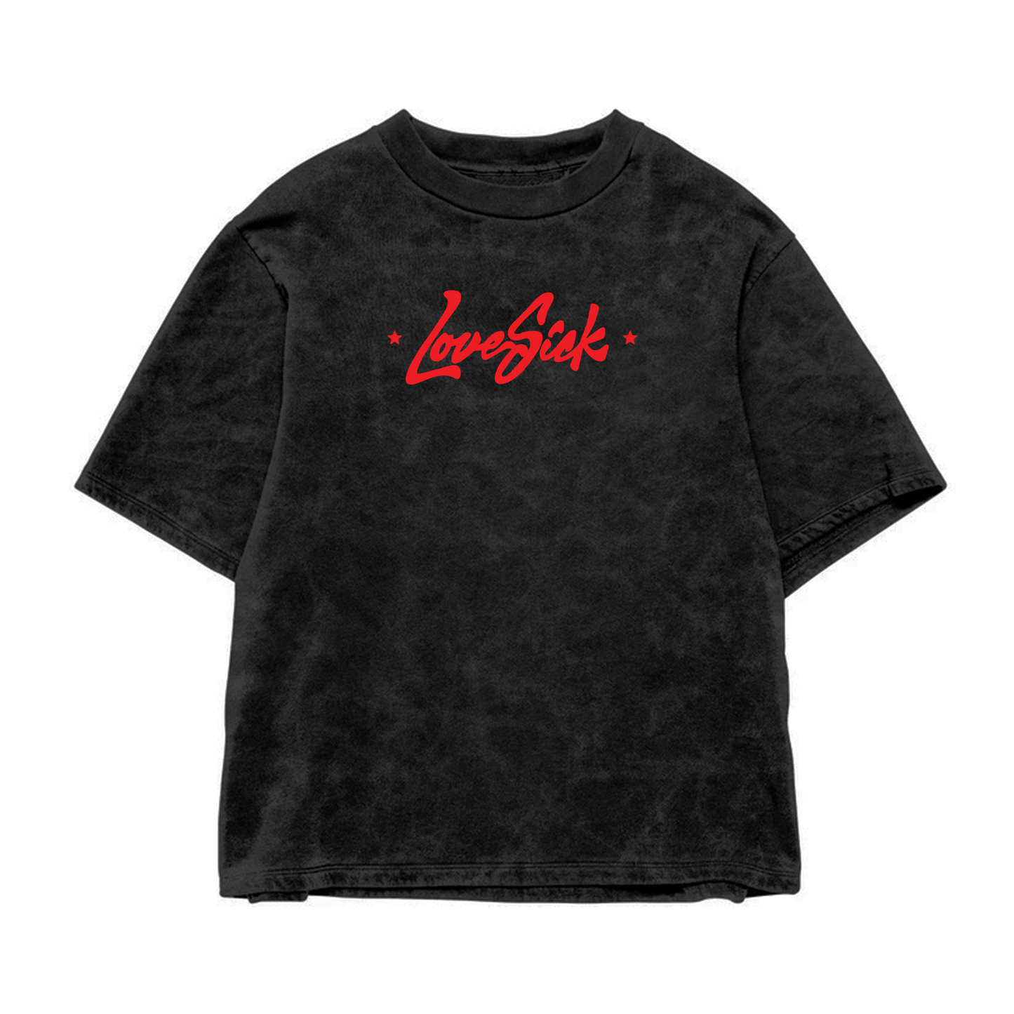 Love Sick Acid Wash Oversized Tee