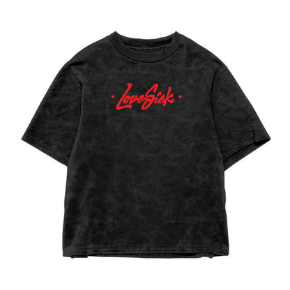 Love Sick Acid Wash Oversized Tee