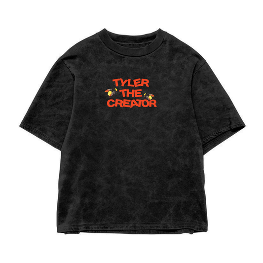 Can I Get a Kiss Acid Wash Oversized Tee