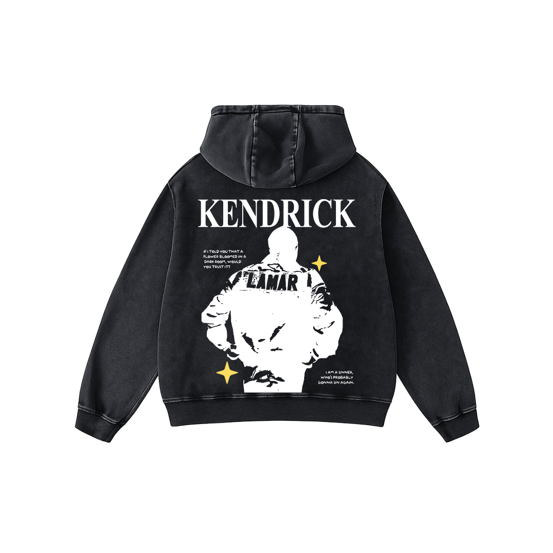 The Sinner Acid Wash Oversized Hoodie