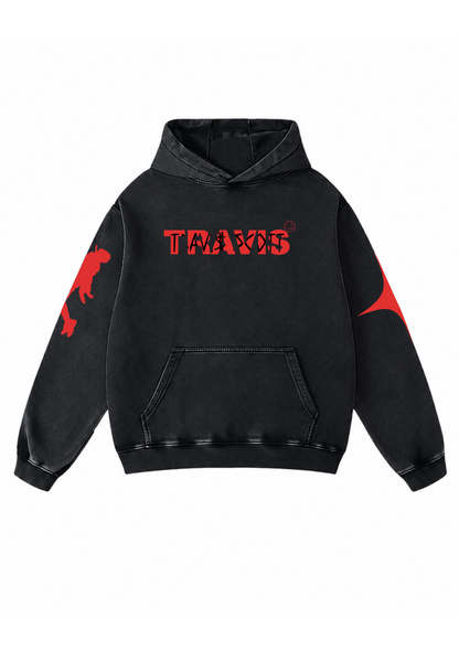 Travis Acid Wash Oversized Hoodie