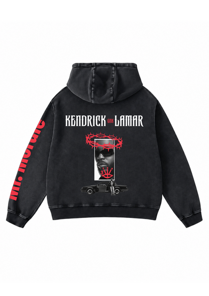 Kendrick Lamar Acid Wash Oversized Hoodie