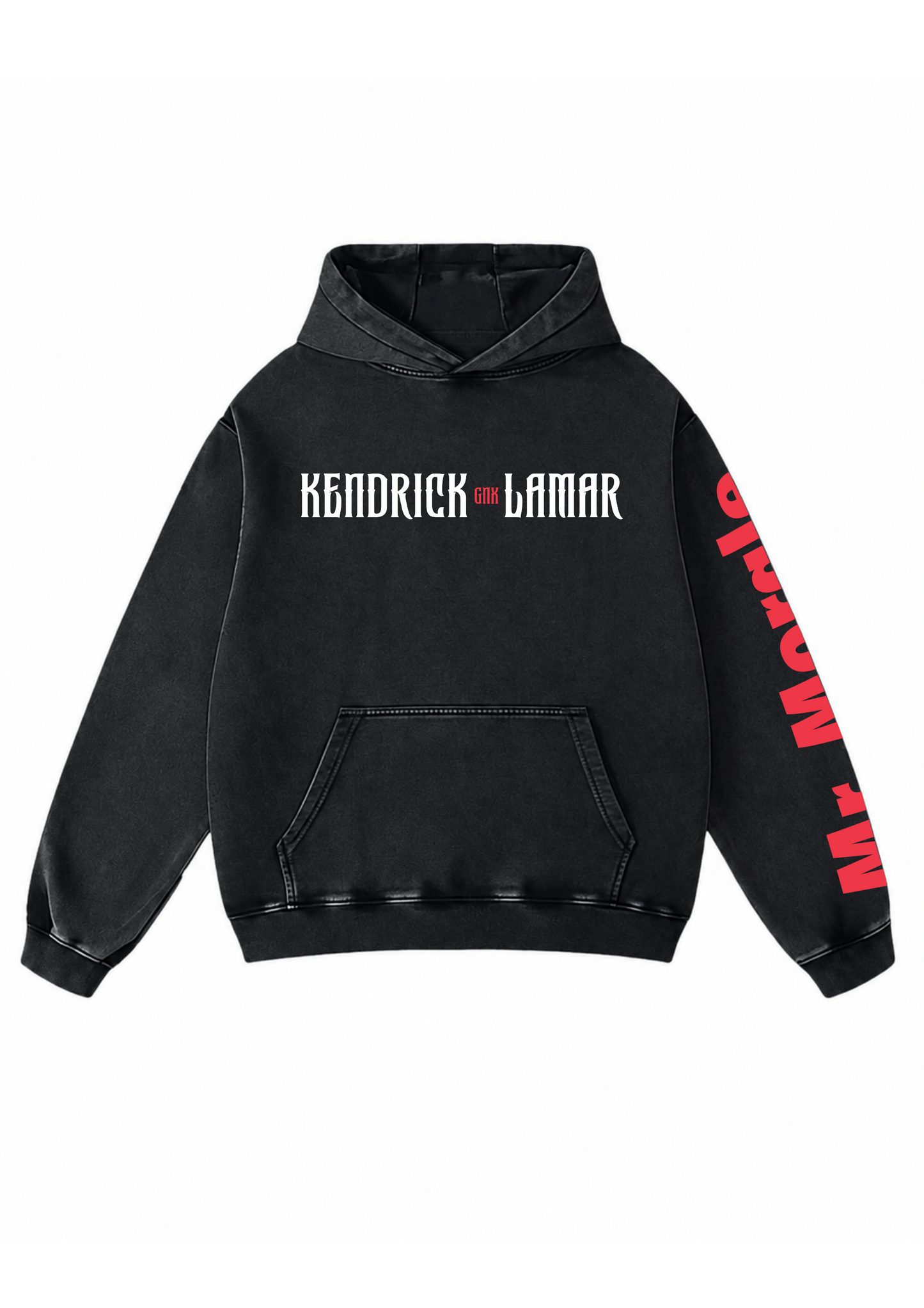 Kendrick Lamar Acid Wash Oversized Hoodie